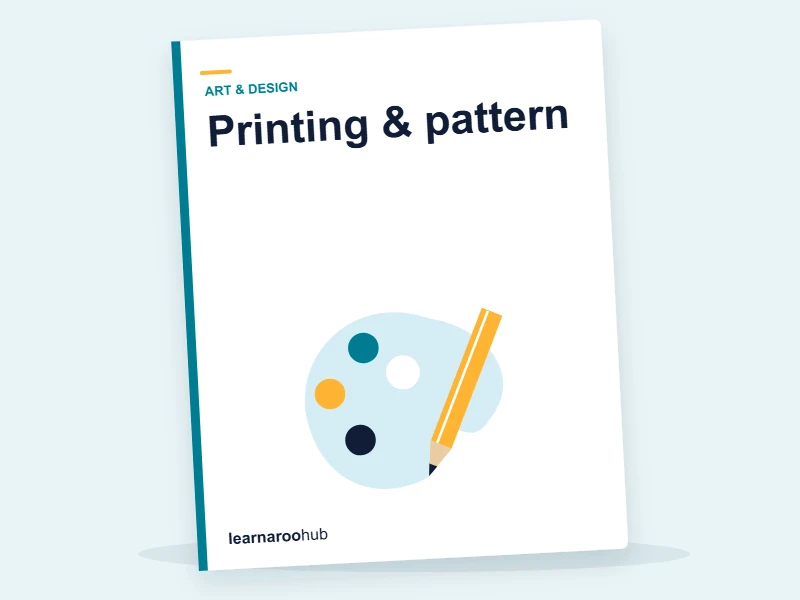 KS1 Art & Design — Module 4: Printing & pattern — e-learning module cover