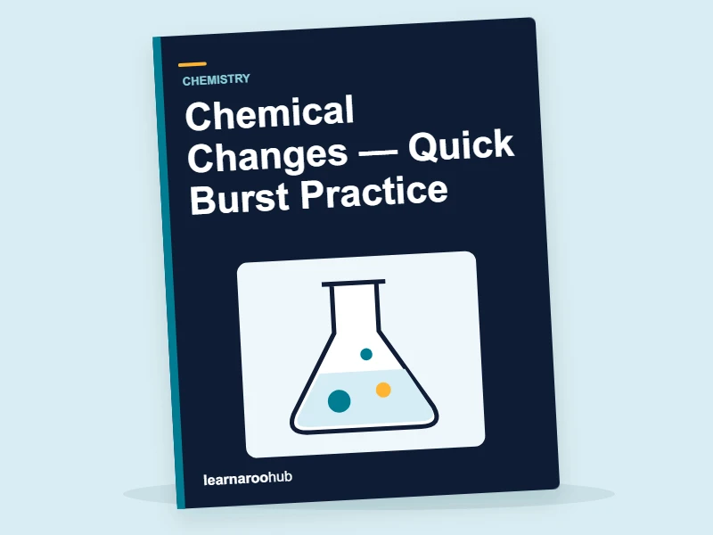 GCSE Chemistry: Chemical Changes — Quick Burst Practice — activity book cover