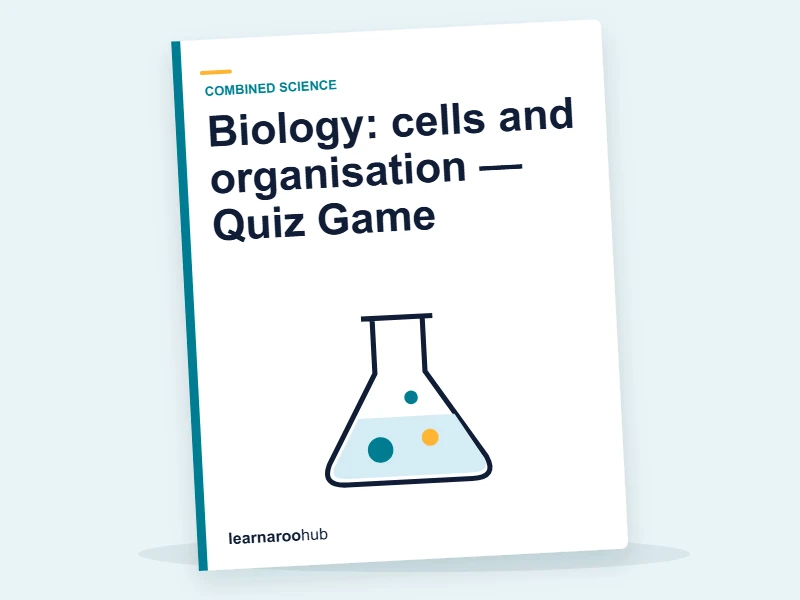 Biology: cells and organisation — Quiz Game — quiz cover