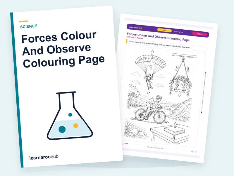 Forces Colour And Observe Colouring Page — colouring sheets cover