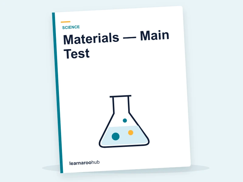 Materials — Main Test — quiz cover