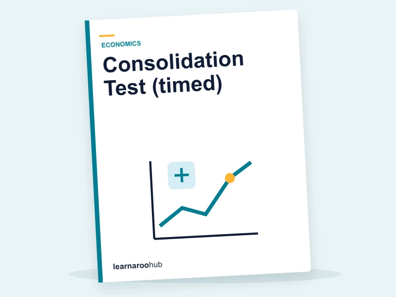 GCSE Economics — Gated Series — Module 7: Consolidation Test (timed) — quiz cover
