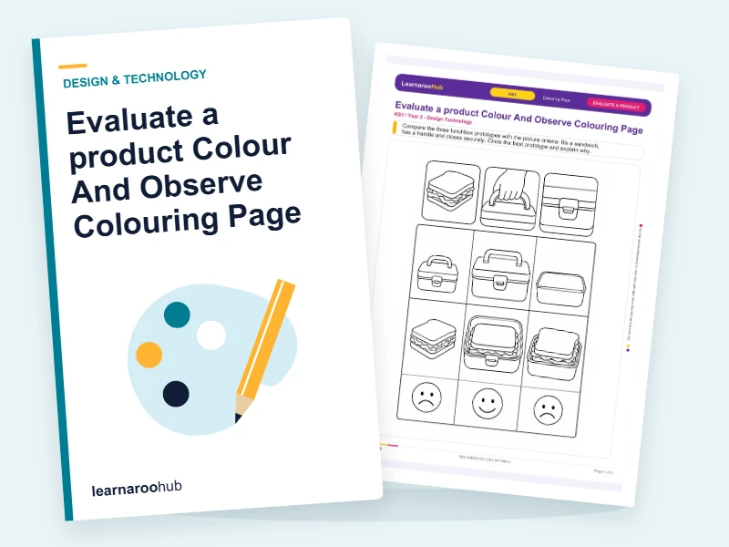 Evaluate a product Colour And Observe Colouring Page — colouring sheets cover