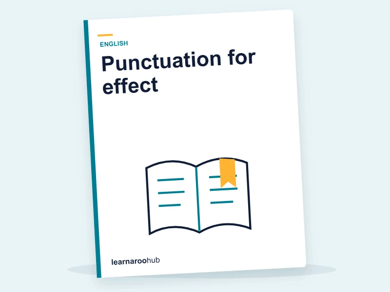 KS2 English — Module 5: Punctuation for effect — e-learning module cover