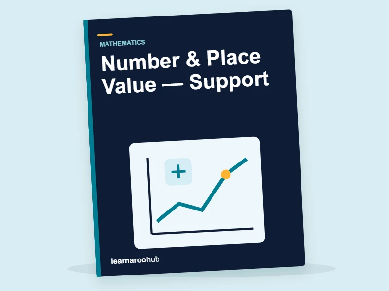 KS2 Mathematics: Number & Place Value — Support — activity book cover