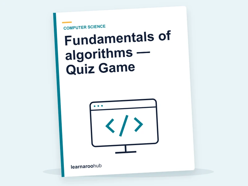 Fundamentals of algorithms — Quiz Game — quiz cover
