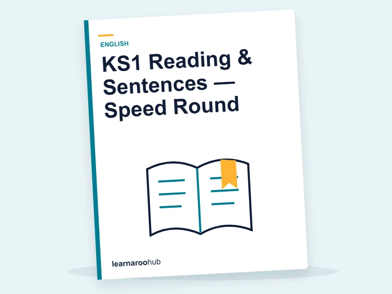 KS1 Reading & Sentences — Speed Round — quiz cover