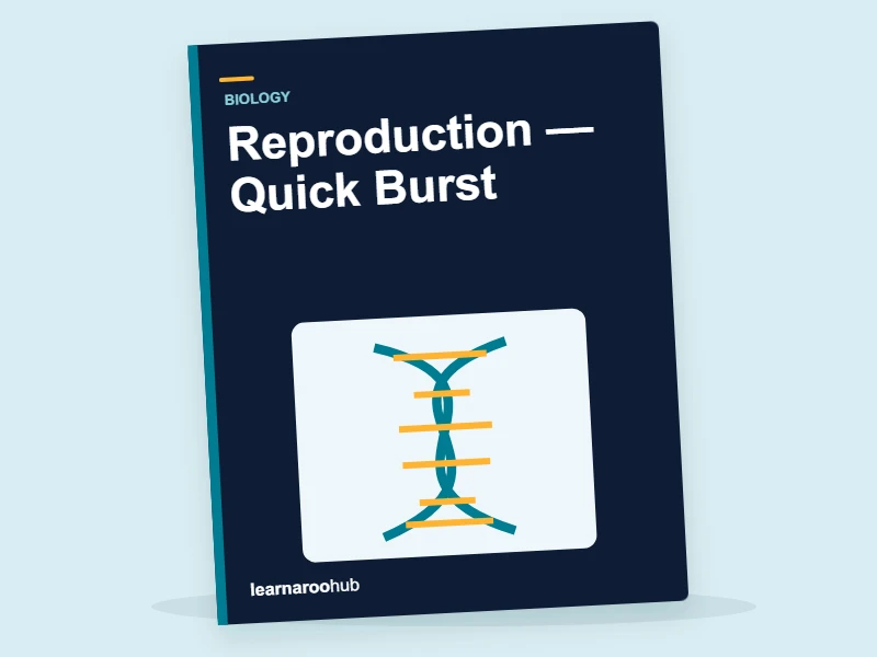 KS3 Biology: Reproduction — Quick Burst — activity book cover
