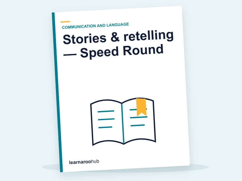 Stories & retelling — Speed Round — quiz cover