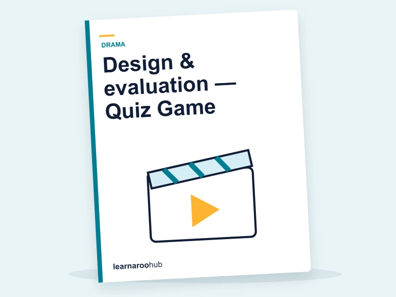 Design & evaluation — Quiz Game — quiz cover