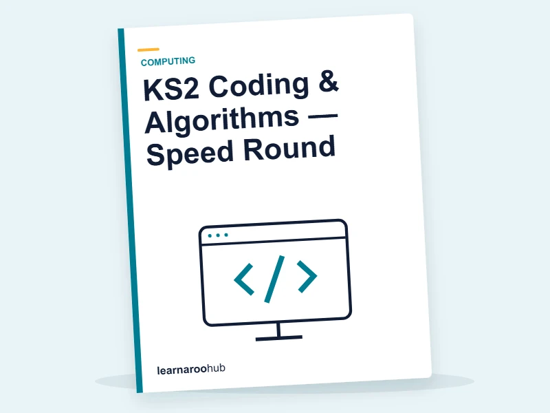 KS2 Coding & Algorithms — Speed Round — quiz cover