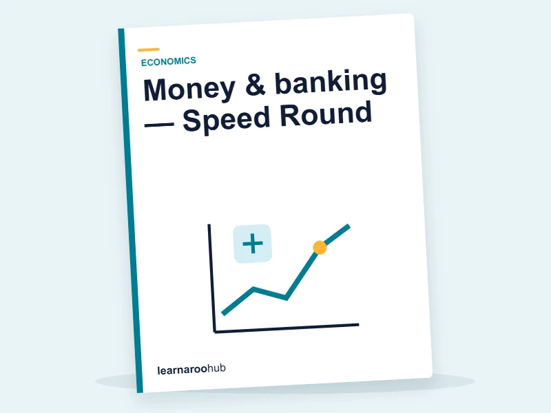 Money & banking — Speed Round — quiz cover
