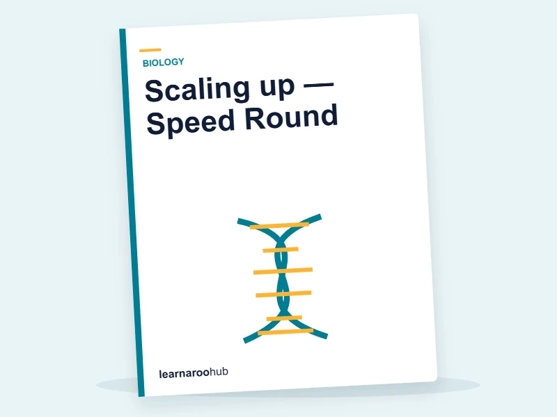 Scaling up — Speed Round — quiz cover