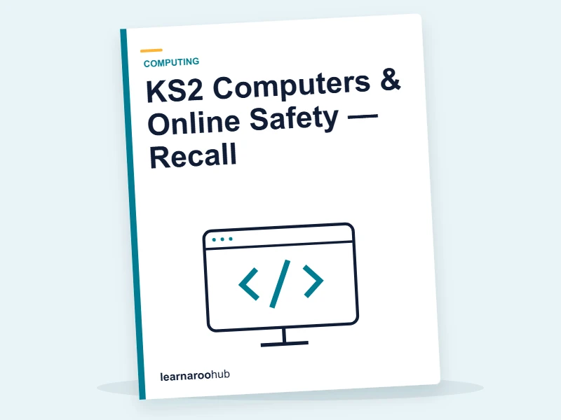 KS2 Computers & Online Safety — Recall — quiz cover