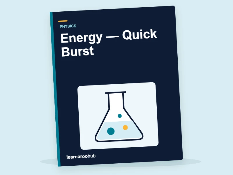KS3 Physics: Energy — Quick Burst — activity book cover