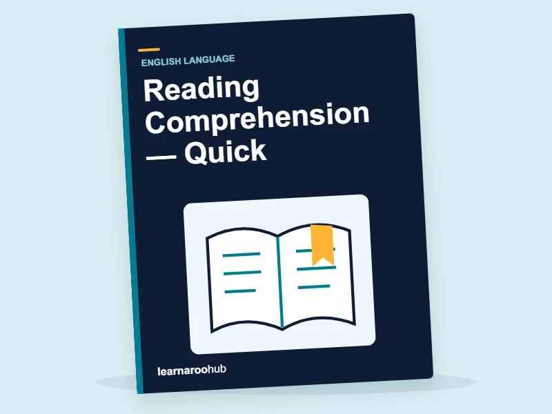 Year 6 SATs English: Reading Comprehension — Quick — activity book cover
