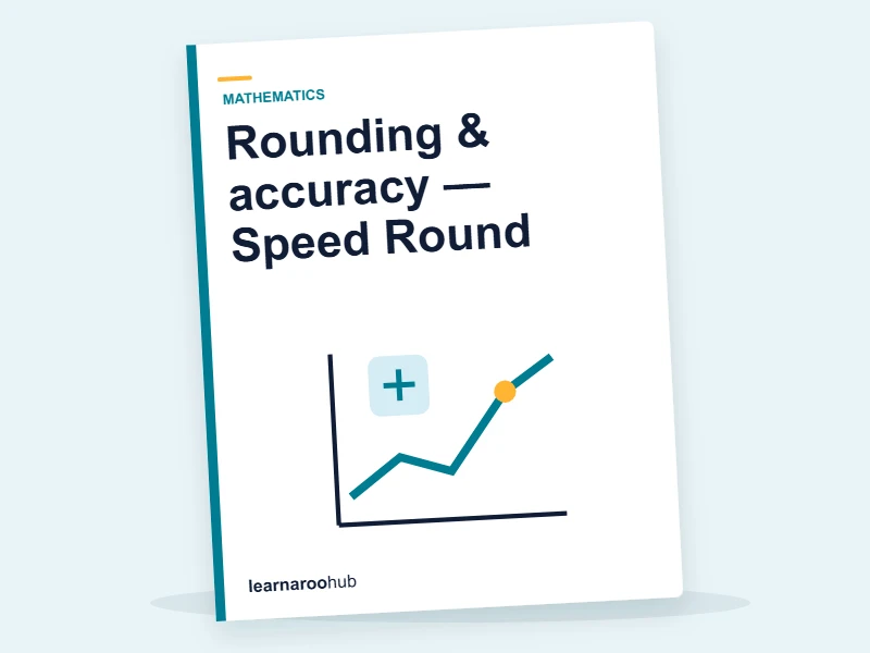 Rounding & accuracy — Speed Round — quiz cover