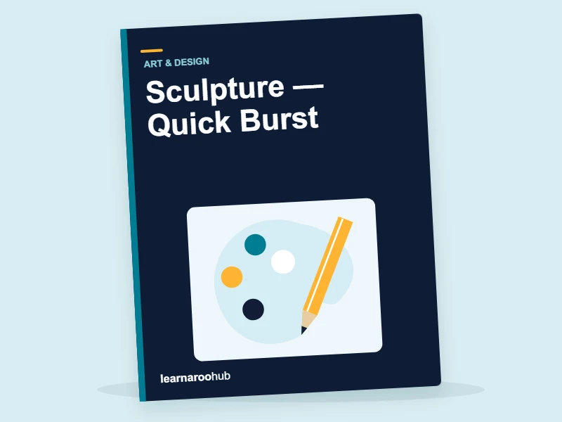 KS1 Art & Design: Sculpture — Quick Burst — activity book cover