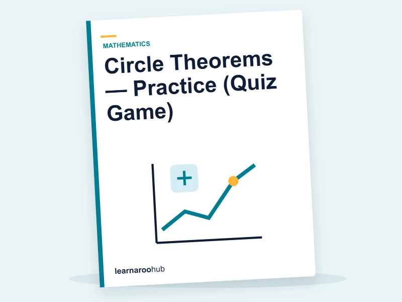 Circle Theorems — Practice (Quiz Game) — quiz cover