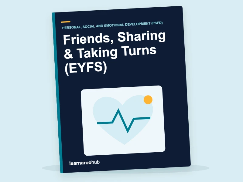 Friends, Sharing & Taking Turns (EYFS) — activity book cover