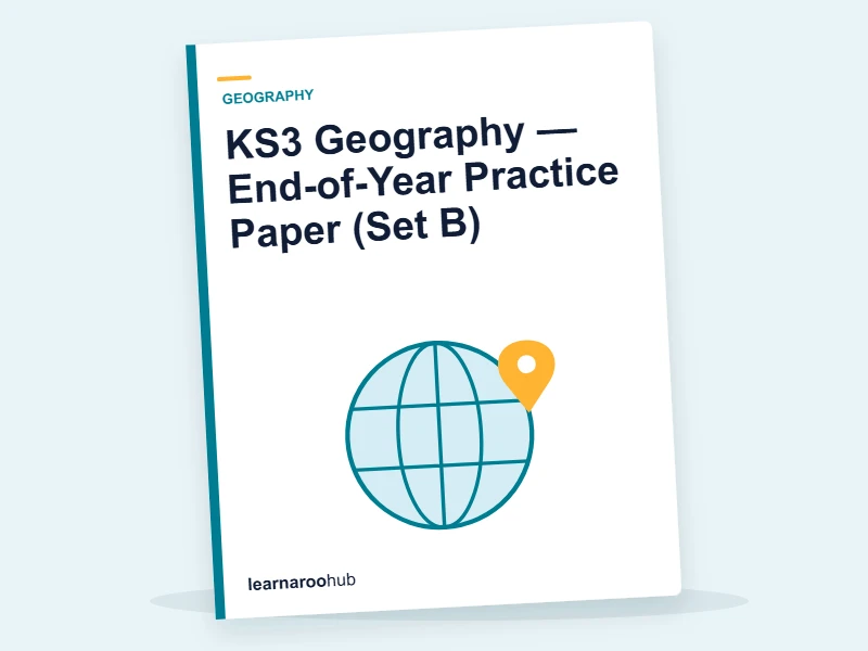 KS3 Geography — End-of-Year Practice Paper (Set B) — mock practice paper cover