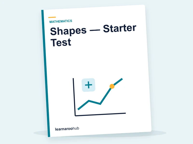 Shapes — Starter Test — quiz cover