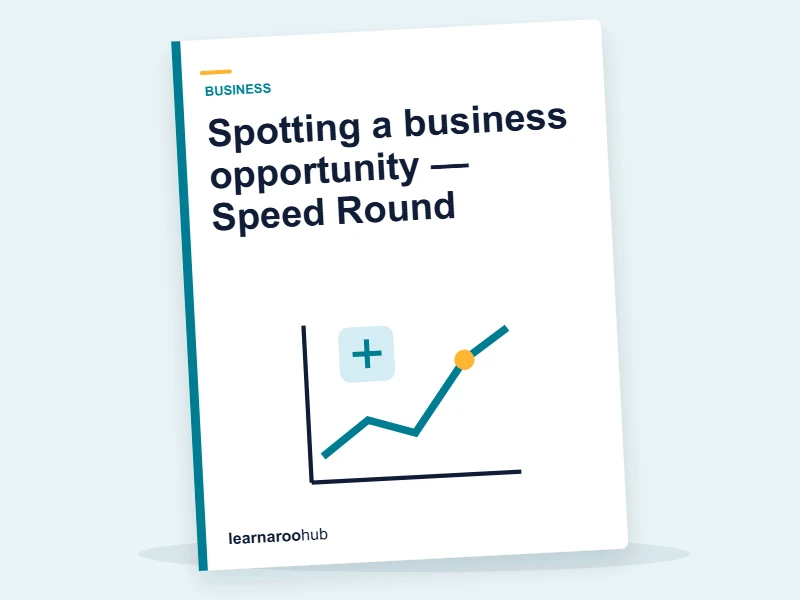 Spotting a business opportunity — Speed Round — quiz cover