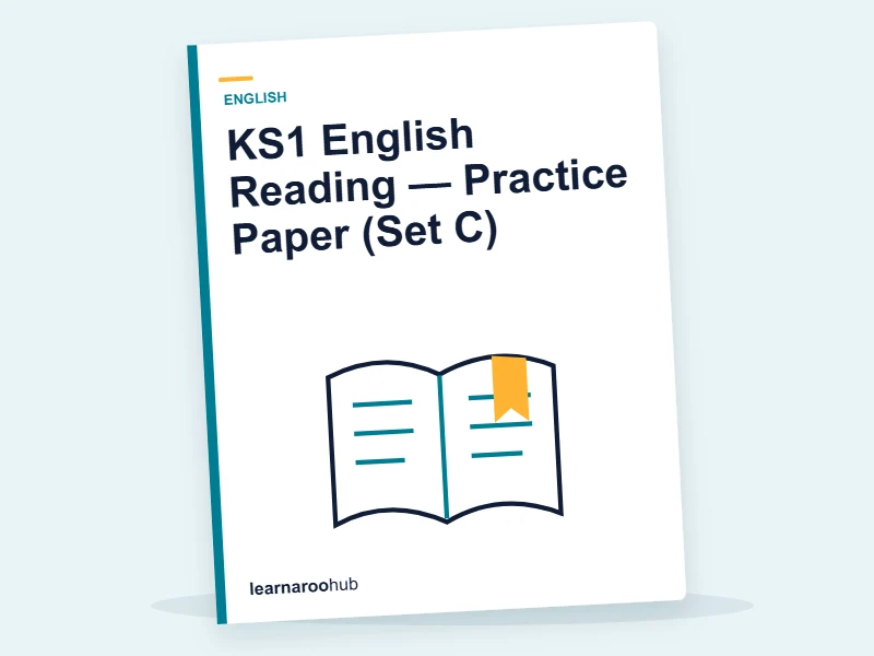 KS1 English Reading — Practice Paper (Set C) — mock practice paper cover