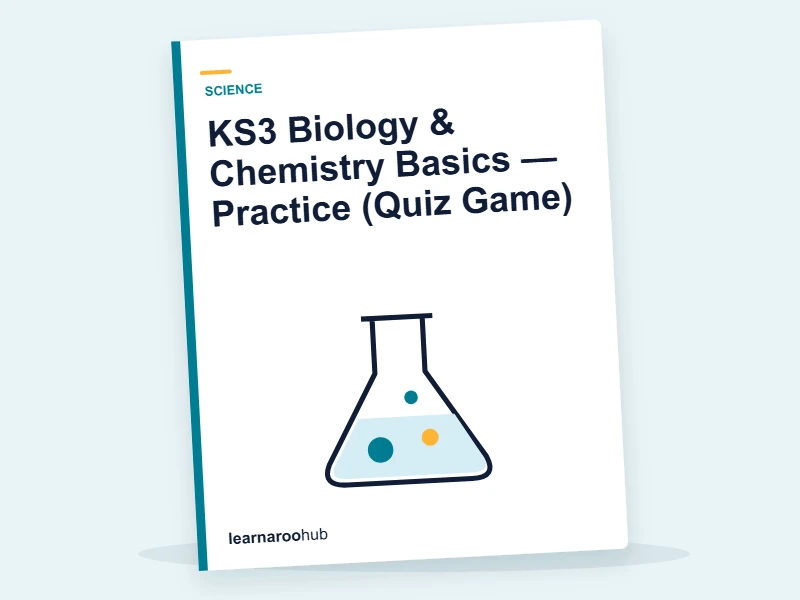 KS3 Biology & Chemistry Basics — Practice (Quiz Game) — quiz cover