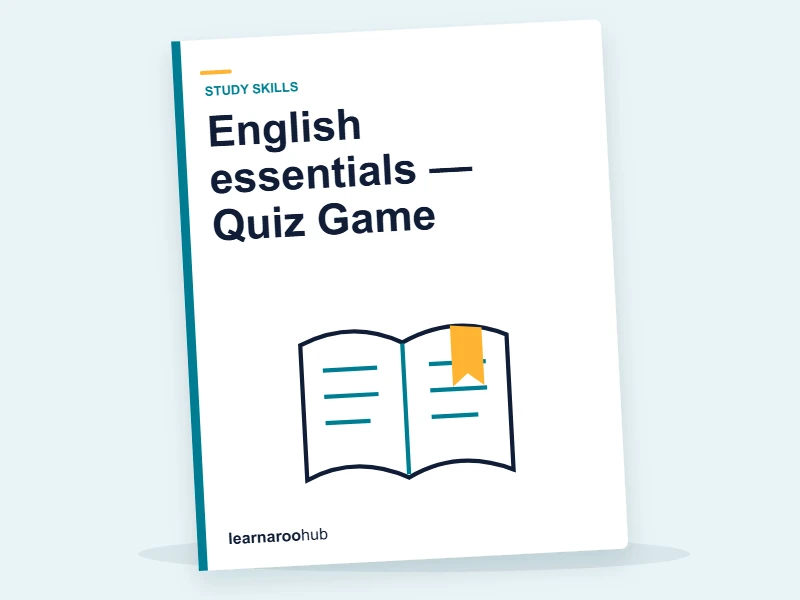 English essentials — Quiz Game — quiz cover