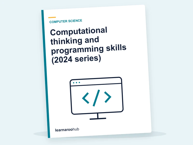GCSE Computer Science (AQA 8525) — Paper 1: Computational thinking and programming skills (2024 series) — mock practice paper cover
