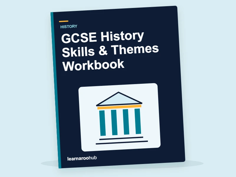 GCSE History Skills & Themes Workbook — activity book cover
