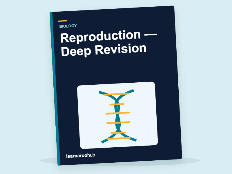 KS3 Biology: Reproduction — Deep Revision — activity book cover
