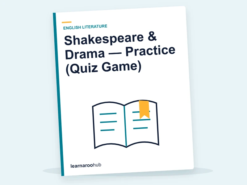 Shakespeare & Drama — Practice (Quiz Game) — quiz cover