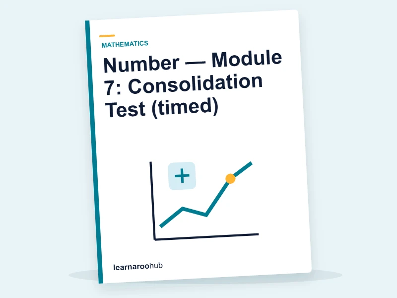 Number — Module 7: Consolidation Test (timed) — quiz cover