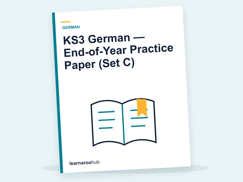 KS3 German — End-of-Year Practice Paper (Set C) — mock practice paper cover