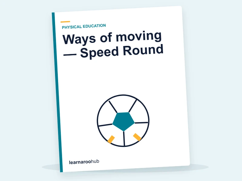 Ways of moving — Speed Round — quiz cover