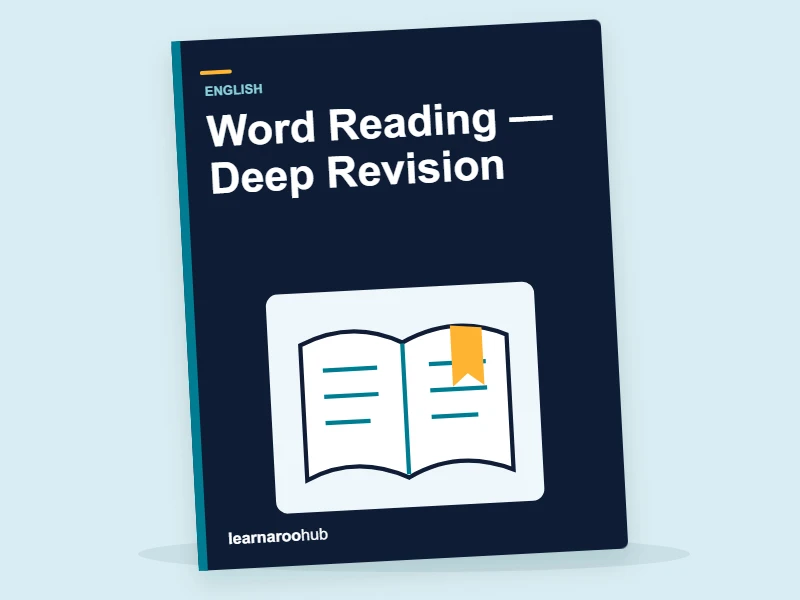 KS2 English: Word Reading — Deep Revision — activity book cover