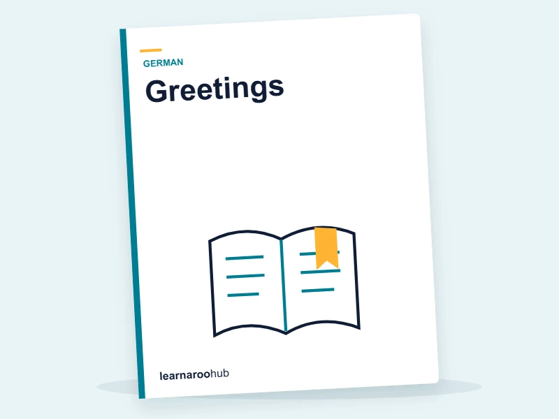 KS3 German — Module 1: Greetings — e-learning module cover