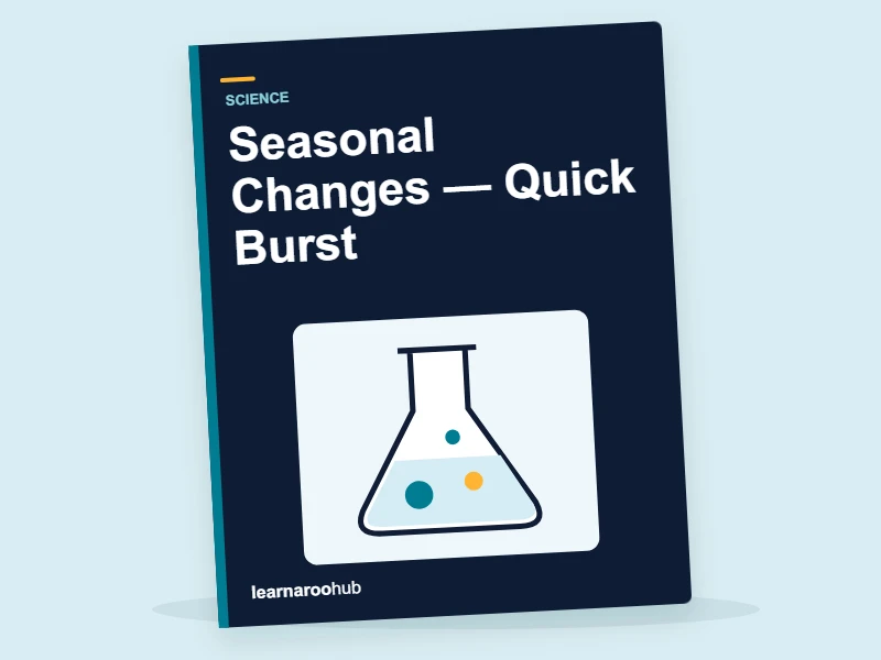 KS1 Science: Seasonal Changes — Quick Burst — activity book cover