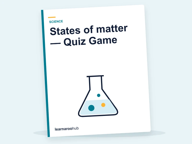States of matter — Quiz Game — quiz cover