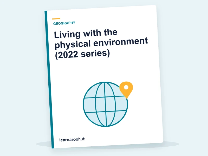 GCSE Geography (AQA 8035) — Paper 1: Living with the physical environment (2022 series) — mock practice paper cover