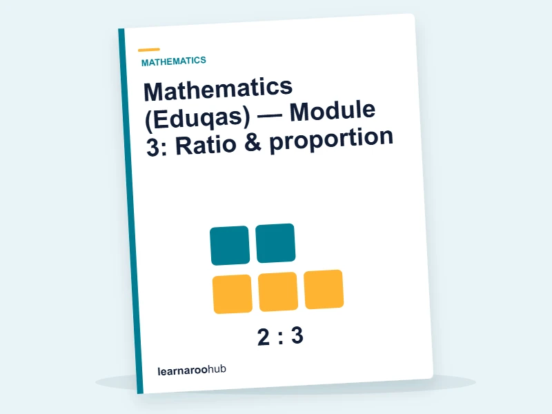 Mathematics (Eduqas) — Module 3: Ratio & proportion — e-learning module cover