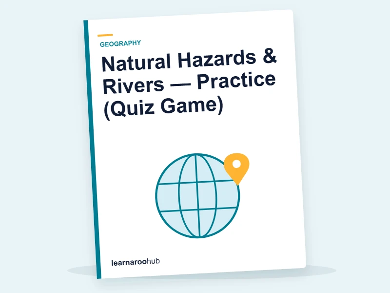 Natural Hazards & Rivers — Practice (Quiz Game) — quiz cover
