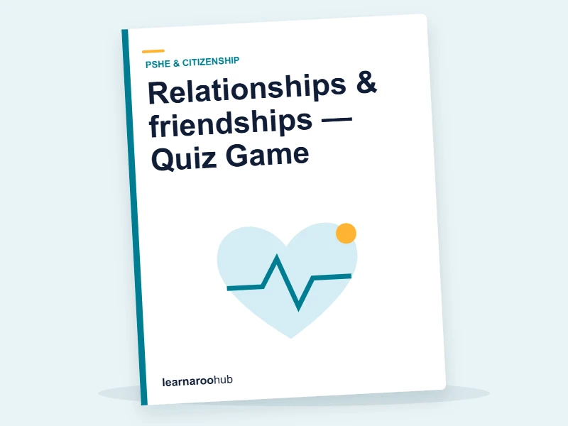 Relationships & friendships — Quiz Game — quiz cover