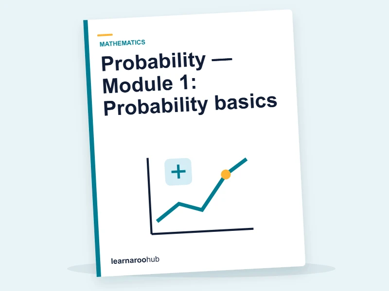 Probability — Module 1: Probability basics — e-learning module cover