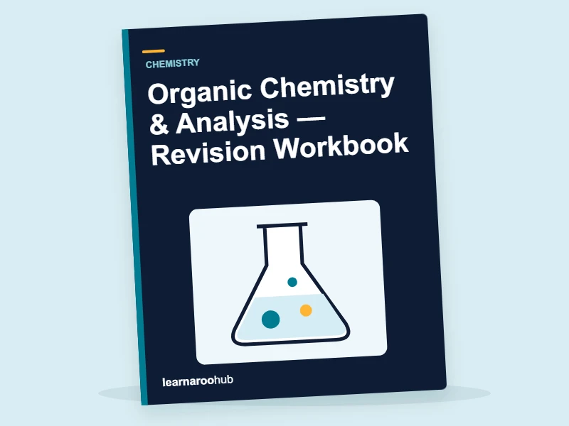 GCSE Chemistry: Organic Chemistry & Analysis — Revision Workbook — activity book cover