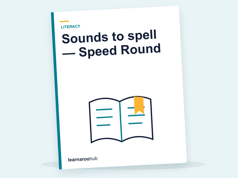 Sounds to spell — Speed Round — quiz cover