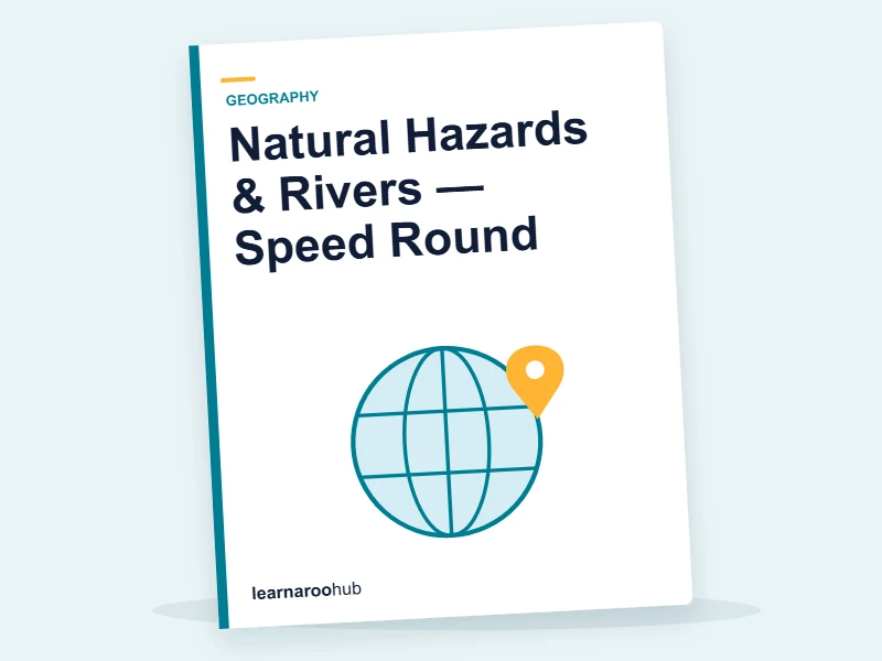 Natural Hazards & Rivers — Speed Round — quiz cover