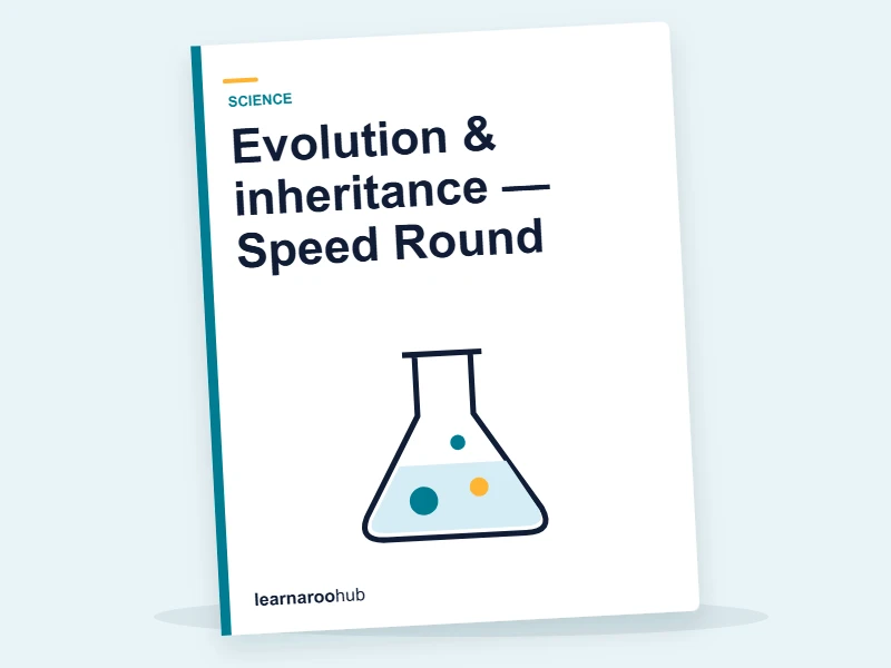 Evolution & inheritance — Speed Round — quiz cover
